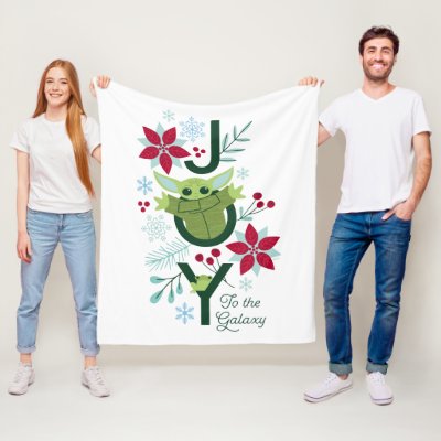 The Child | Joy to the Galaxy Fleece Blanket