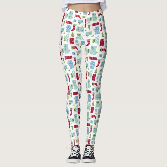 The Child | Joy to the Galaxy Pattern Leggings (Front)