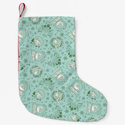 The Child | Let it Snow Pattern Small Christmas Stocking