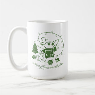 The Child Merry Force be with You - Green Coffee Mug