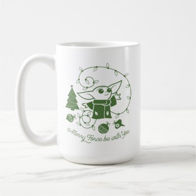 The Child | Merry Force be with You - Green Coffee Mug