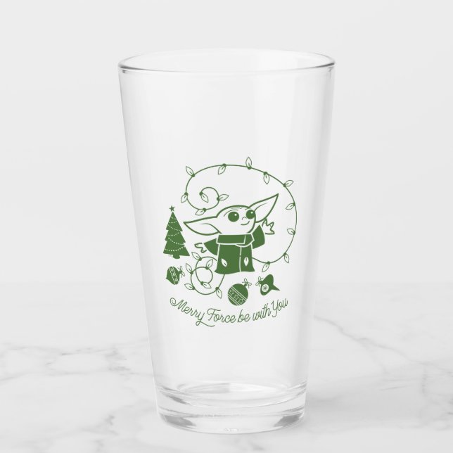 The Child | Merry Force be with You - Green Glass (Front)