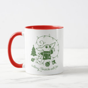 The Child   Merry Force be with You - Green Mug