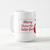 The Child | Merry Force Be With You Ornament Coffee Mug (Front Left)