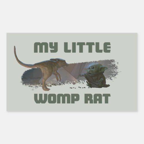 The Child _ My Little Womp Rat Rectangular Sticker