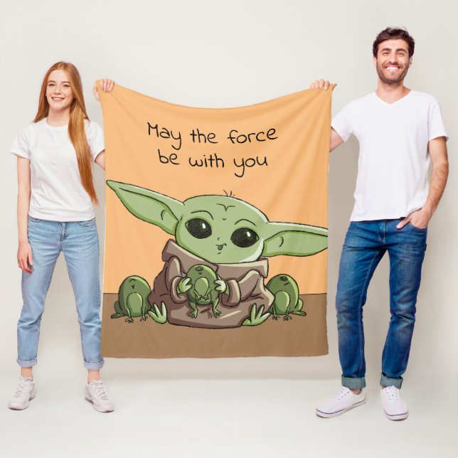 The Child Playing With Frogs Sketch Art Fleece Blanket (In Situ)