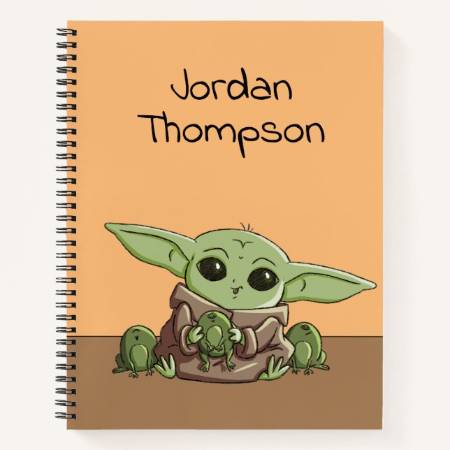 The Child Playing With Frogs Sketch Art Notebook (Front)