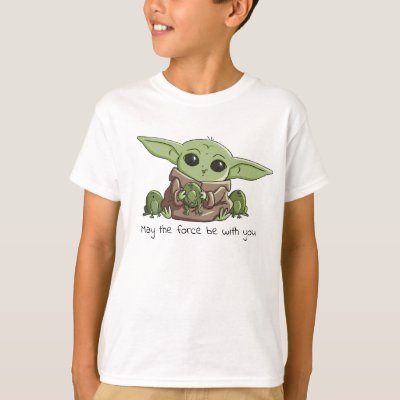 The Child Playing With Frogs Sketch Art T-Shirt