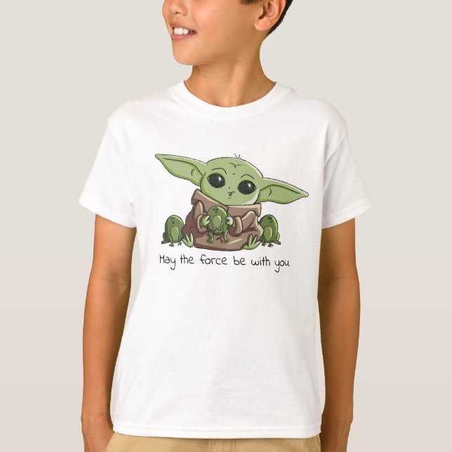 The Child Playing With Frogs Sketch Art T-Shirt (Front)
