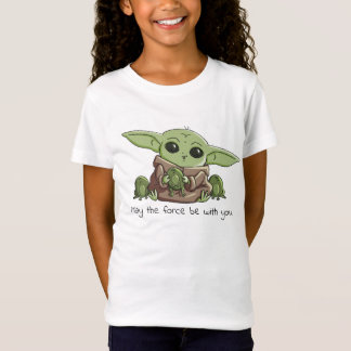 The Child Playing With Frogs Sketch Art T-Shirt