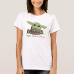 The Child Playing With Frogs Sketch Art T-Shirt