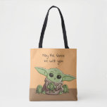 The Child Playing With Frogs Sketch Art Tote Bag