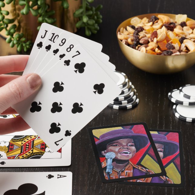 The Child Prodigy Painting by Alfred Fox Poker Cards (In Situ)