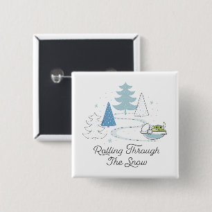 The Child Rolling Through the Snow Button