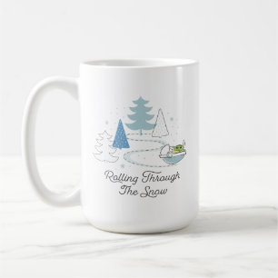 The Child   Rolling Through the Snow Coffee Mug