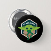 The Child Snack Time Hexagonal Border Button (Front & Back)