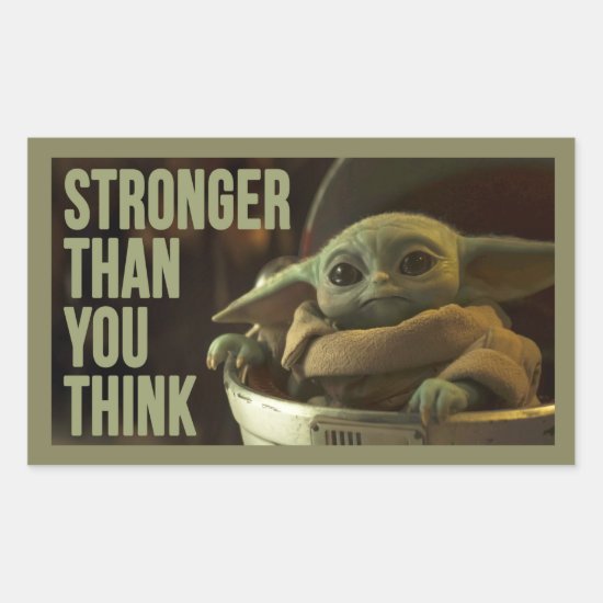 The Child Still Frame "Stronger Than You think" Rectangular Sticker