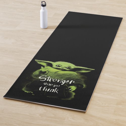 The Child  Stronger Than You Think Watercolor Yoga Mat