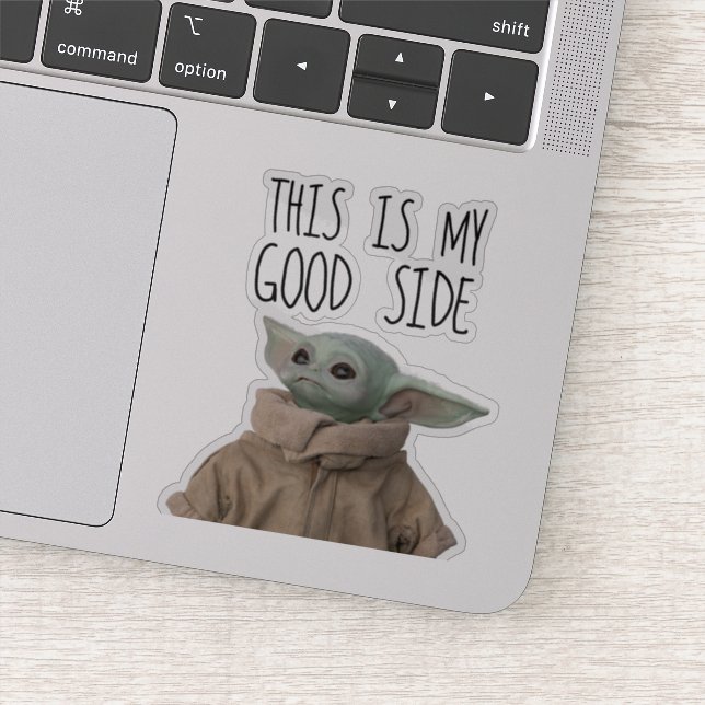 The Child This Is My Good Side Sticker (Detail)