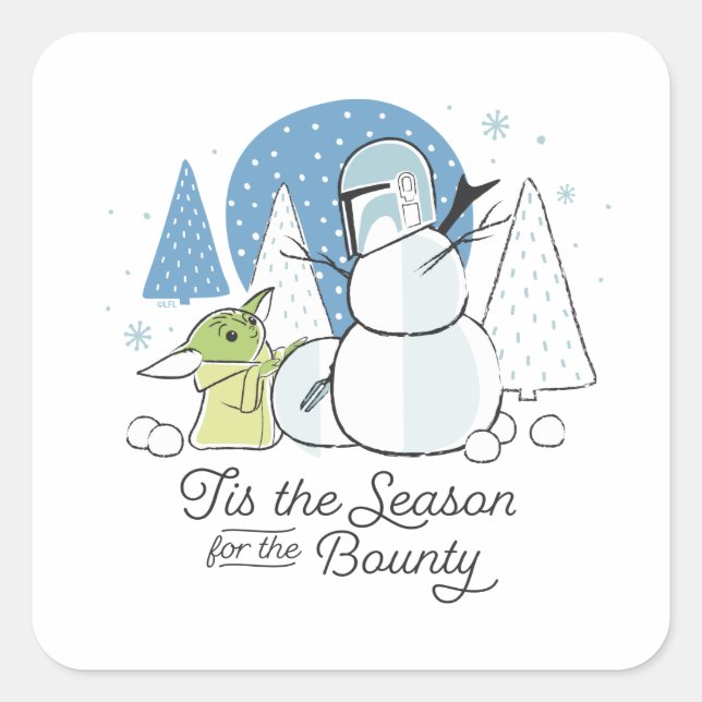 The Child | Tis the Season for the Bounty Square Sticker (Front)