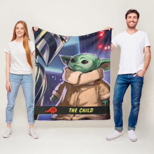 The Child   Trading Card Fleece Blanket