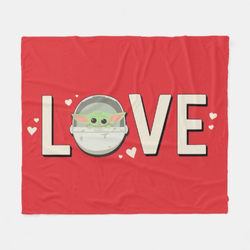 The Child Valentine  LOVE Fleece Blanket