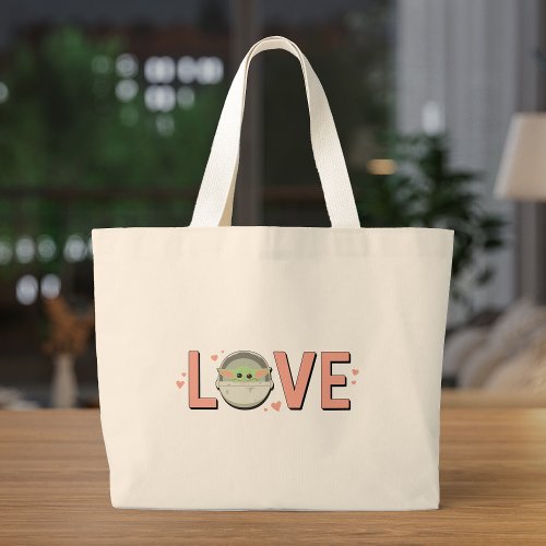 The Child Valentine  LOVE Large Tote Bag