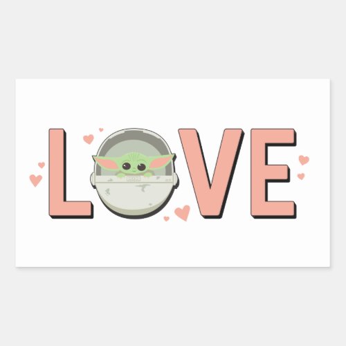 The Child Valentine  LOVE Rectangular Sticker