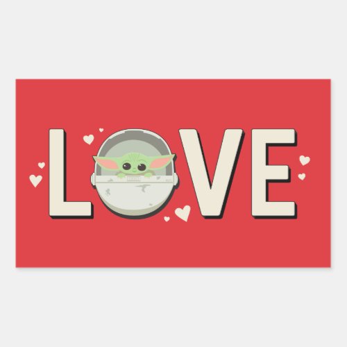 The Child Valentine  LOVE Rectangular Sticker