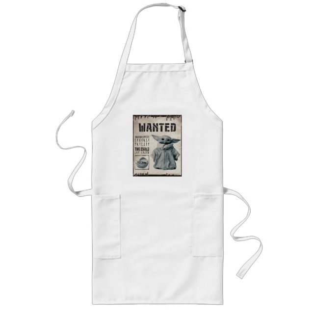 The Child | Wanted Poster Long Apron (Front)