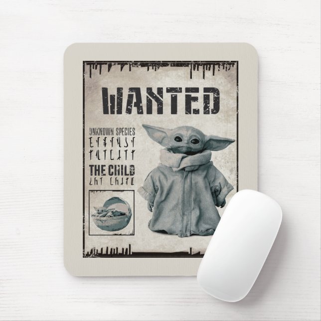 The Child | Wanted Poster Mouse Pad (With Mouse)