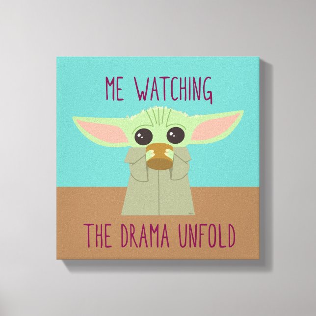 The Child - Watching The Drama Unfold Canvas Print (Front)