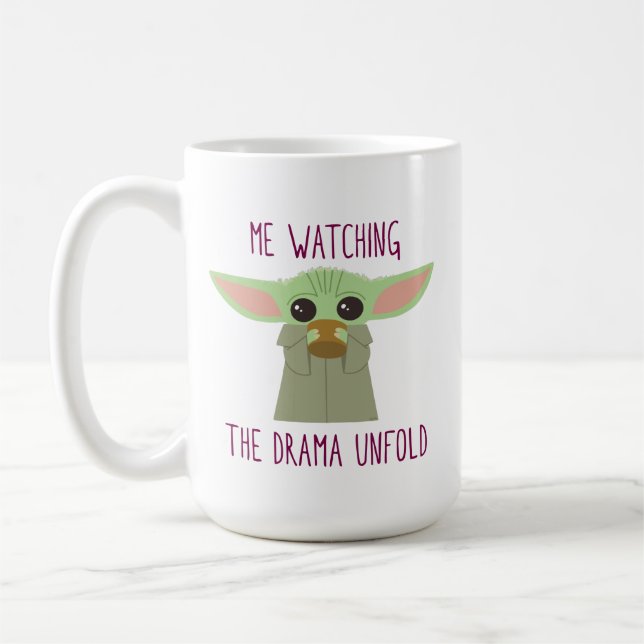 The Child - Watching The Drama Unfold Coffee Mug (Left)