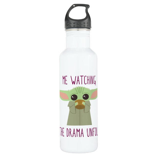 The Child - Watching The Drama Unfold Stainless Steel Water Bottle (Front)