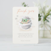 The Child | Watercolor Baby Shower Thank You Invitation (Standing Front)