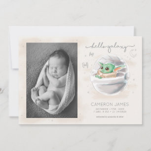 The Child   Watercolor Birth Announcement - Photo