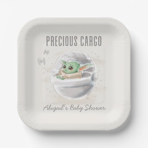 The Child  WatercolorBaby Shower Paper Plates