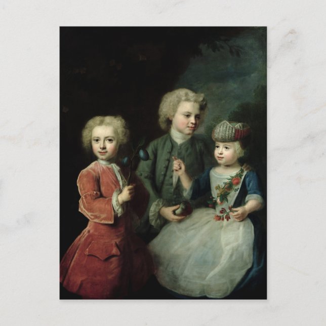 The Children of Councillor Barthold Postcard (Front)