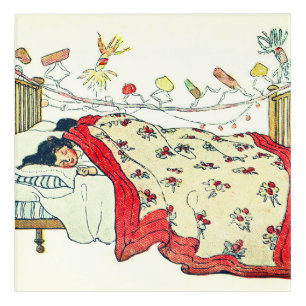 The children were nestled all snug in their beds acrylic print