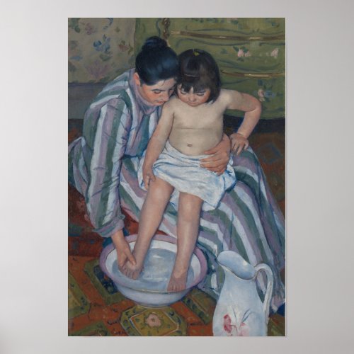 The Childs Bath by Mary Cassatt _ Poster
