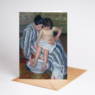 The Child's Bath   Mary Cassatt Card