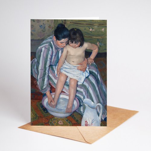 The Childs Bath  Mary Cassatt Card