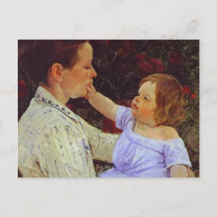 The Child's Caress. c. 1890, Mary Cassatt Postcard