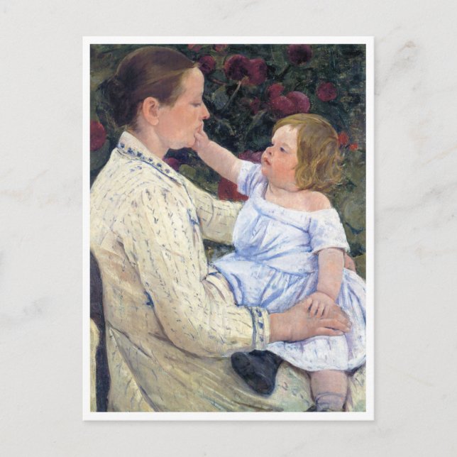 The Child's Caress, Mary Cassatt Postcard (Front)