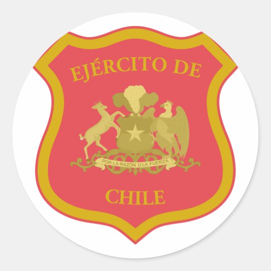 the Chilean Army, Chile Classic Round Sticker