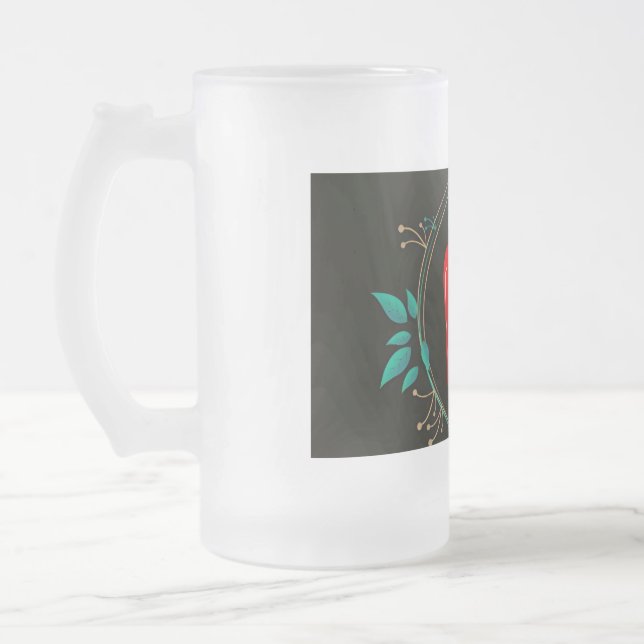 *"The ‘Chill Out’ Frosted Glass Mug"** Beer Mug (Left)