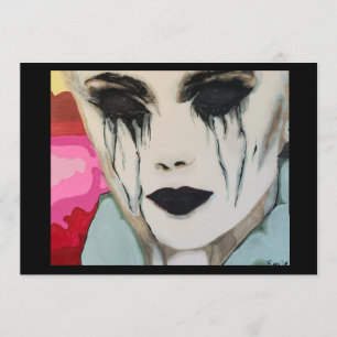 ‘the Chill’ Painting on a Small-Scale Print Invitation