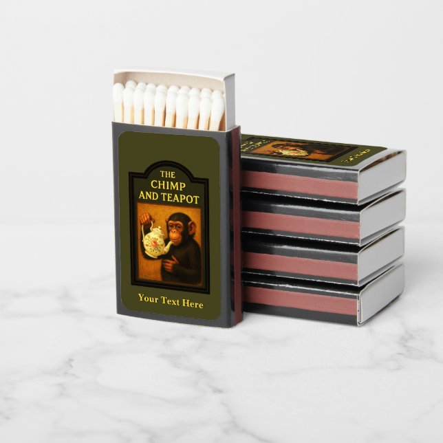 The Chimp And Teapot Pub Matchboxes (Stacked)