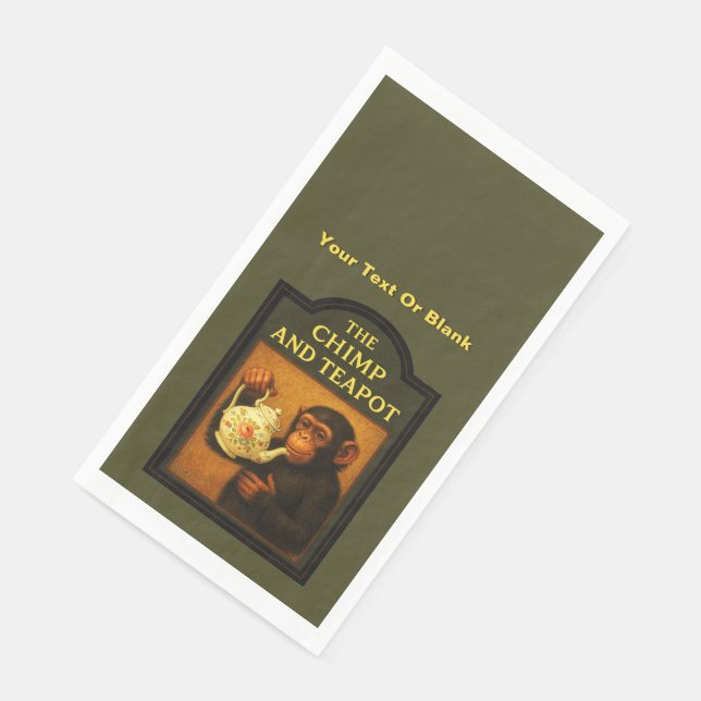 The Chimp And Teapot Pub Paper Guest Towels (Corner)