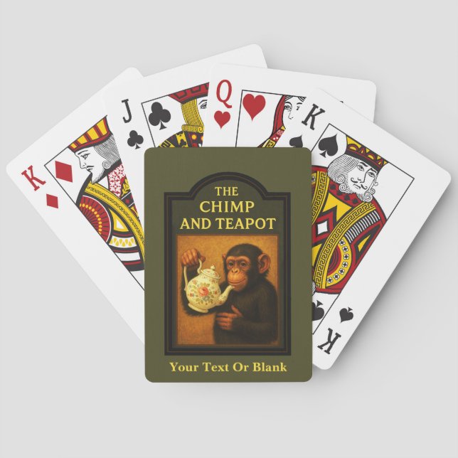 The Chimp And Teapot Pub Poker Cards (Back)